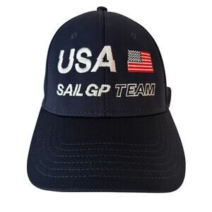 USA SailGP Team Racing Hat OTTO Comfy Fit Navy Blue Cap EUC